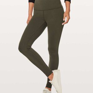 Olive Green lululemon Wunder Under - Size 6